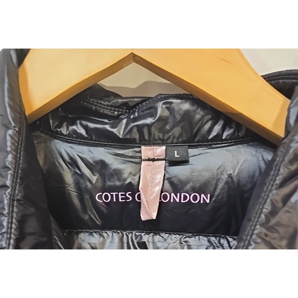 Cotes Of London The Eton Long Down‎ Shirt Lightweight Jacket  Snaps Black L - Picture 7 of 7